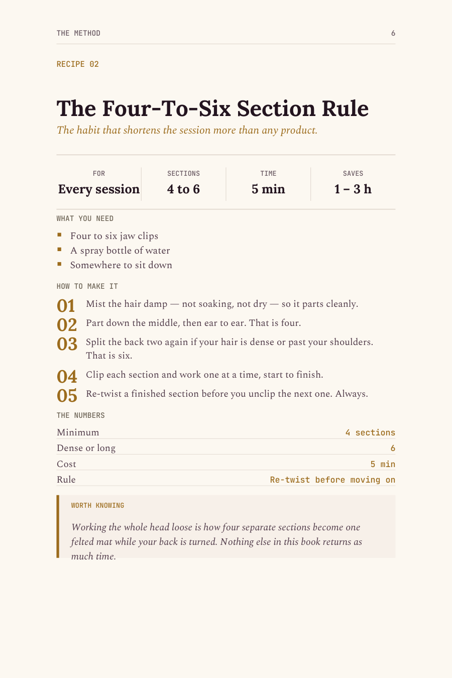 A page from the The Detangle Book PDF
